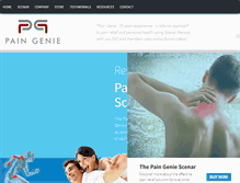 Tablet Screenshot of paingenie.com
